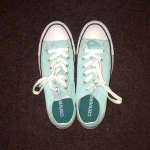 Light blue converse sneakers